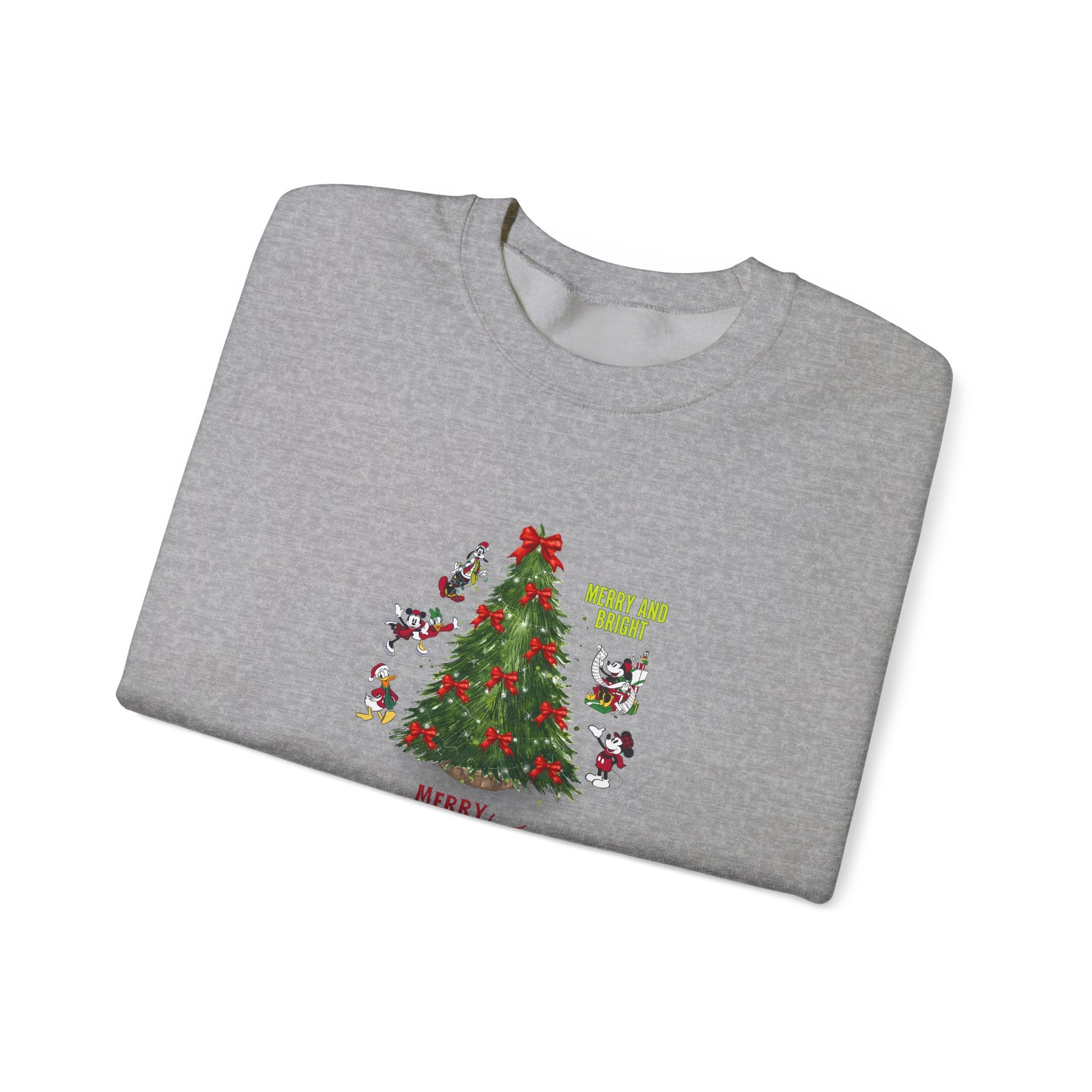 Merry and Bright with Mickeys Sweatshirt