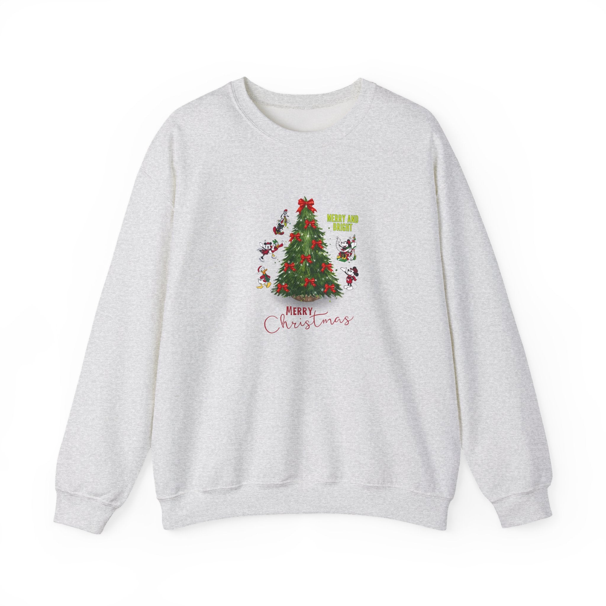 Merry and Bright with Mickeys Sweatshirt