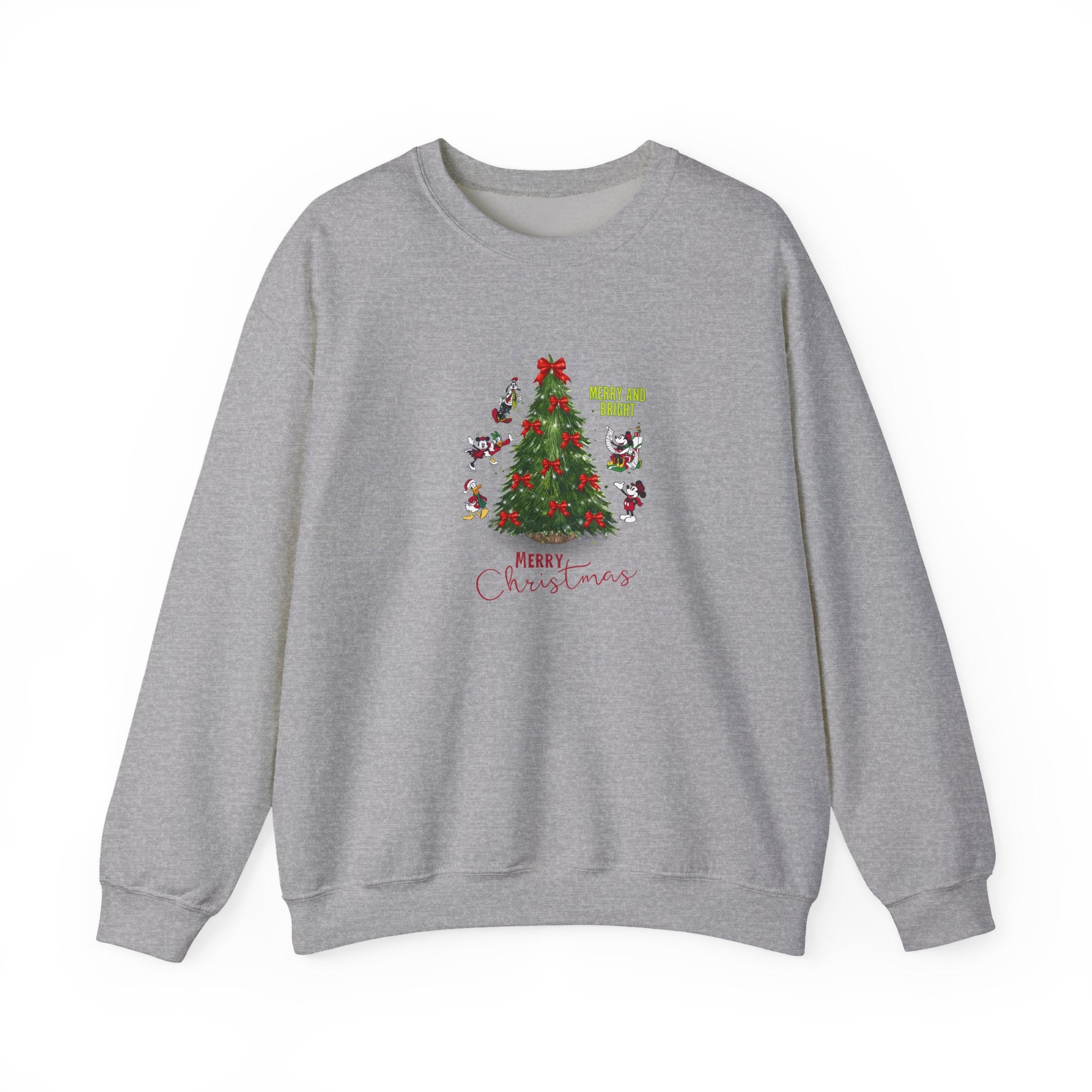 Merry and Bright with Mickeys Sweatshirt