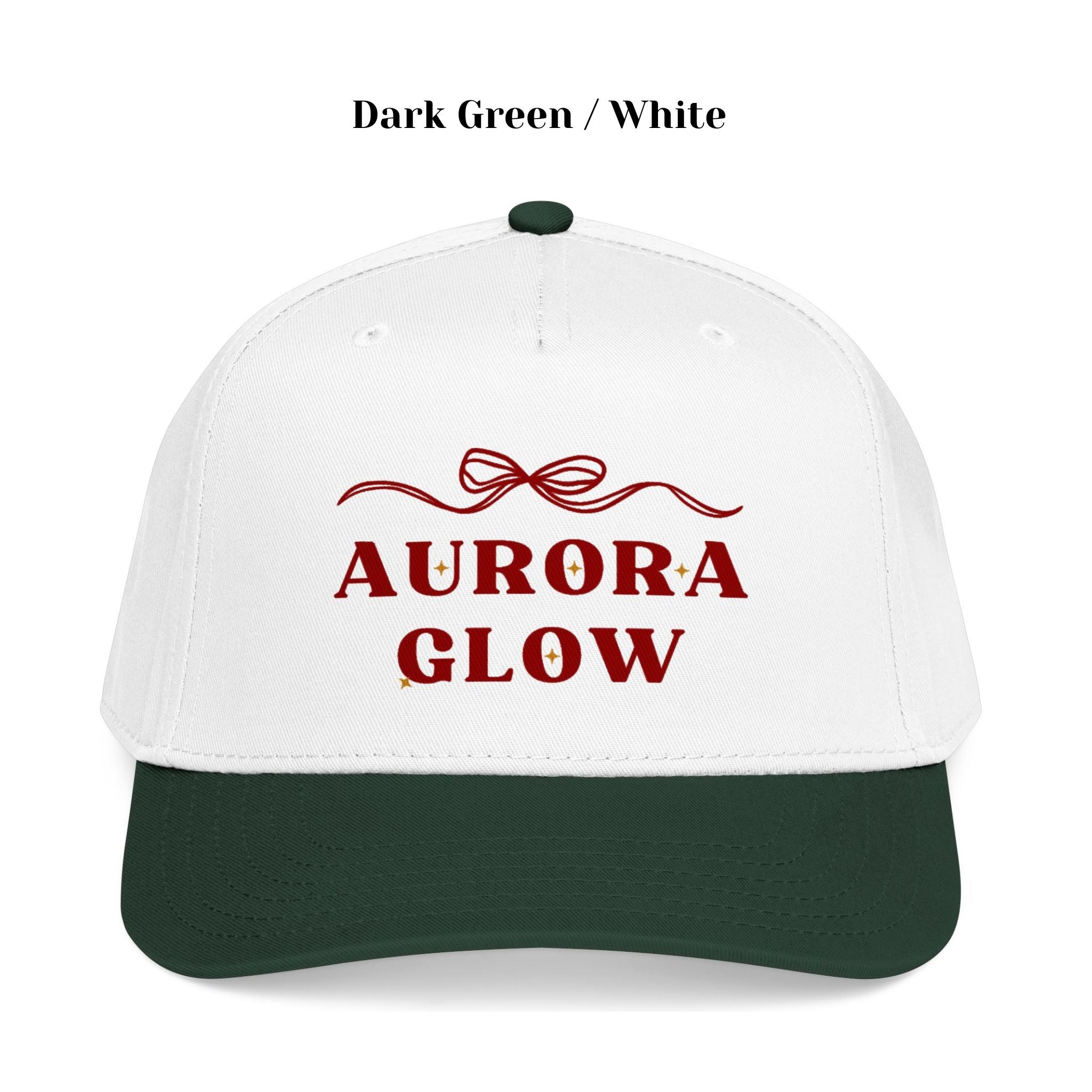 Aurora Glow Trucker Dark green Hat inside view highlighting matching fabric under visor and soft sweatband for all-day comfort and repeat wear
