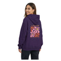 Floral graphic hoodie back design featuring Let Yourself Bloom and You Deserve to Grow Here text