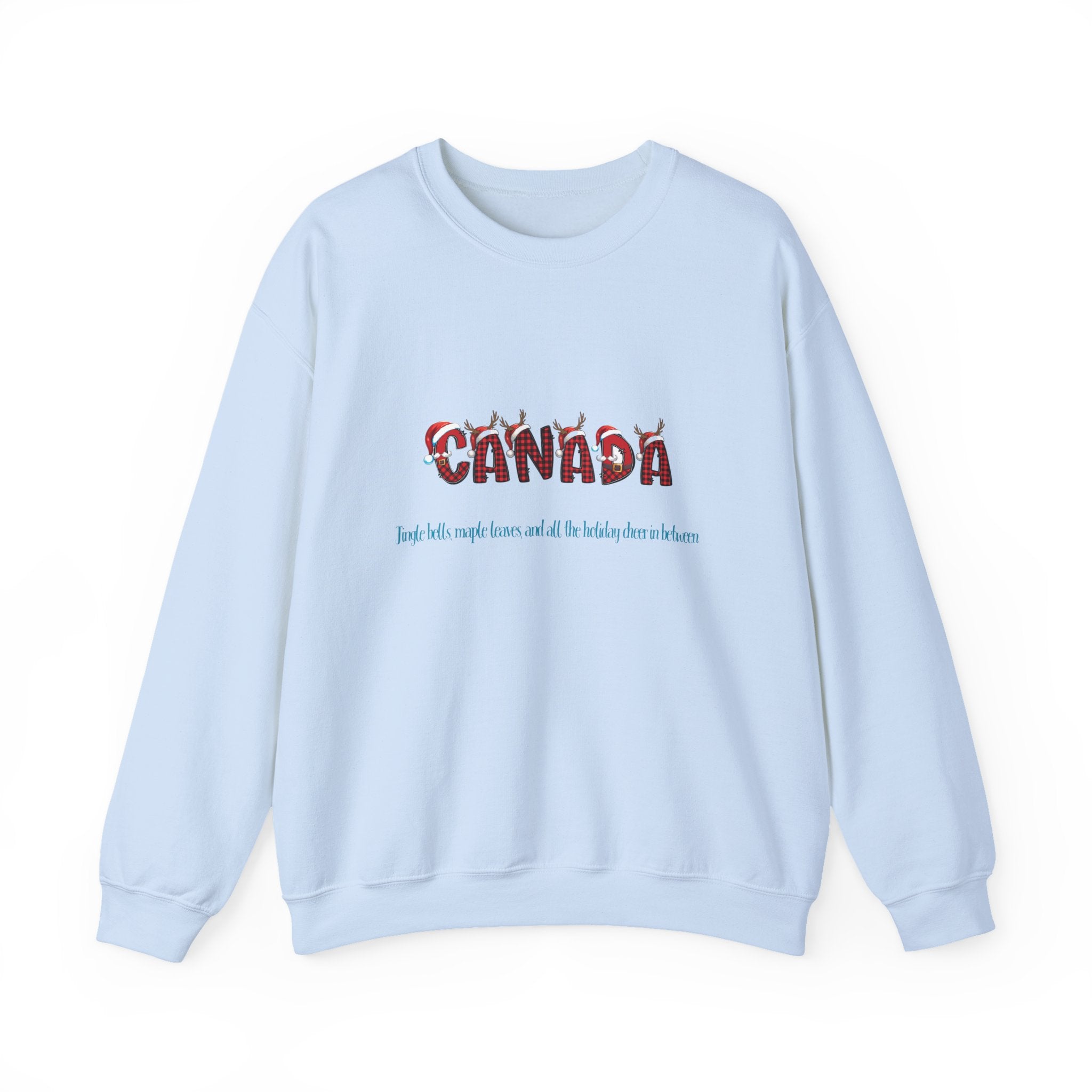 Festive Canadian Christmas crewneck sweatshirt