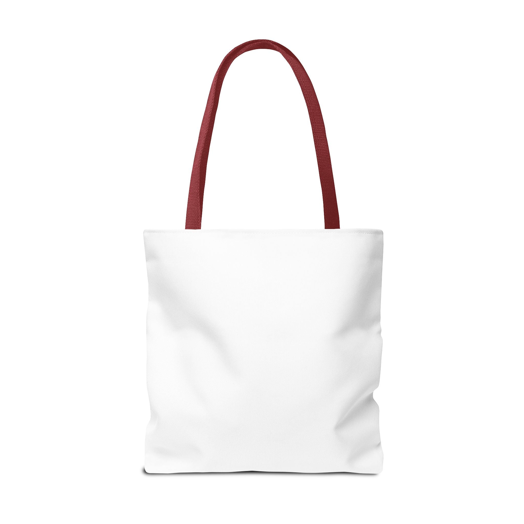 Inspirational typography tote bag with adjustable strap color options, stylish and practical daily carry bag