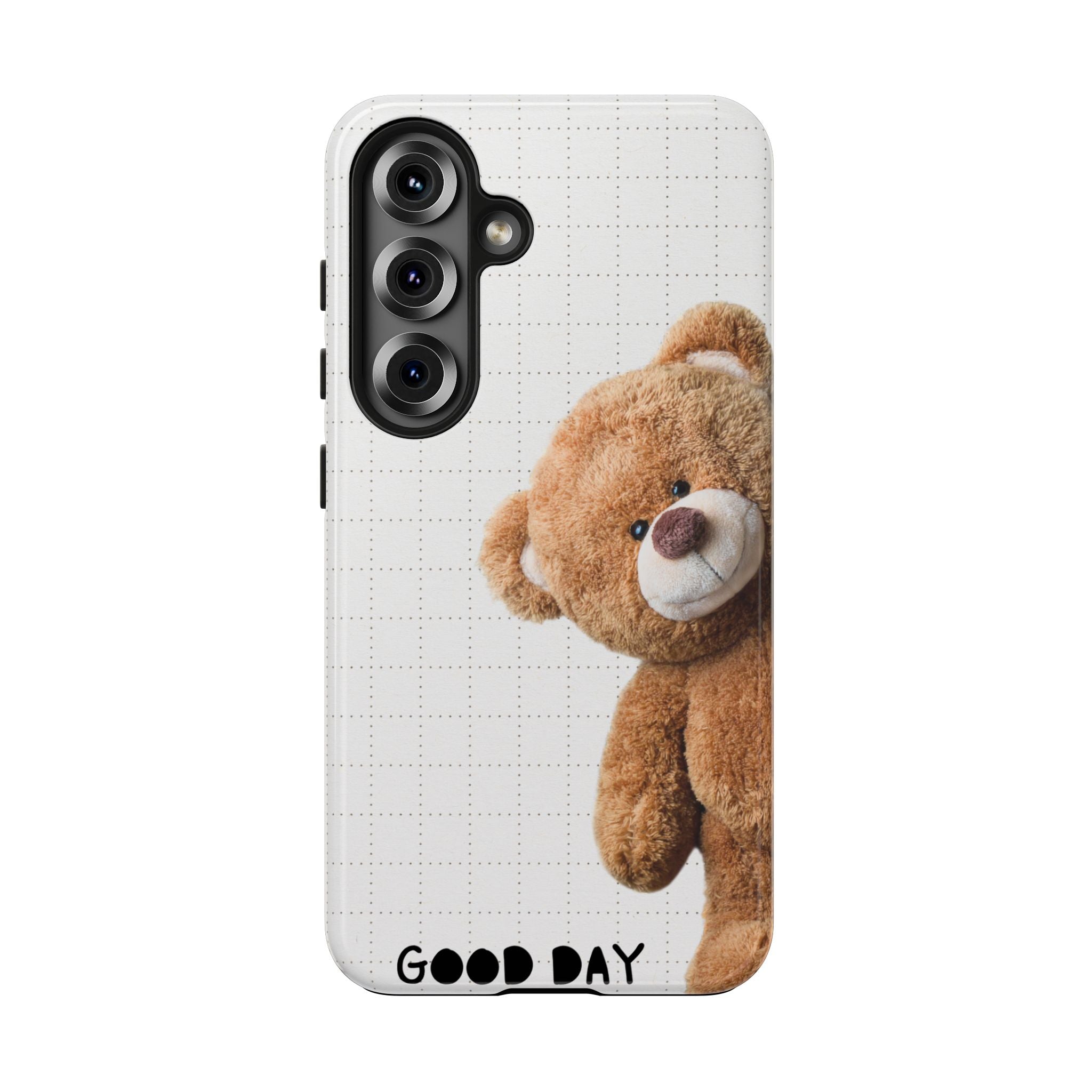 Cozy cute bear protective iPhone case and Trendy teen girl teddy bear phone case