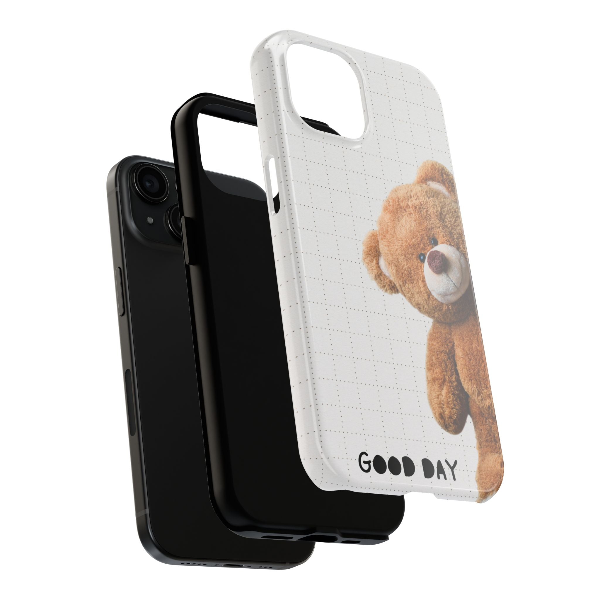 Soft girl aesthetic teddy bear phone case