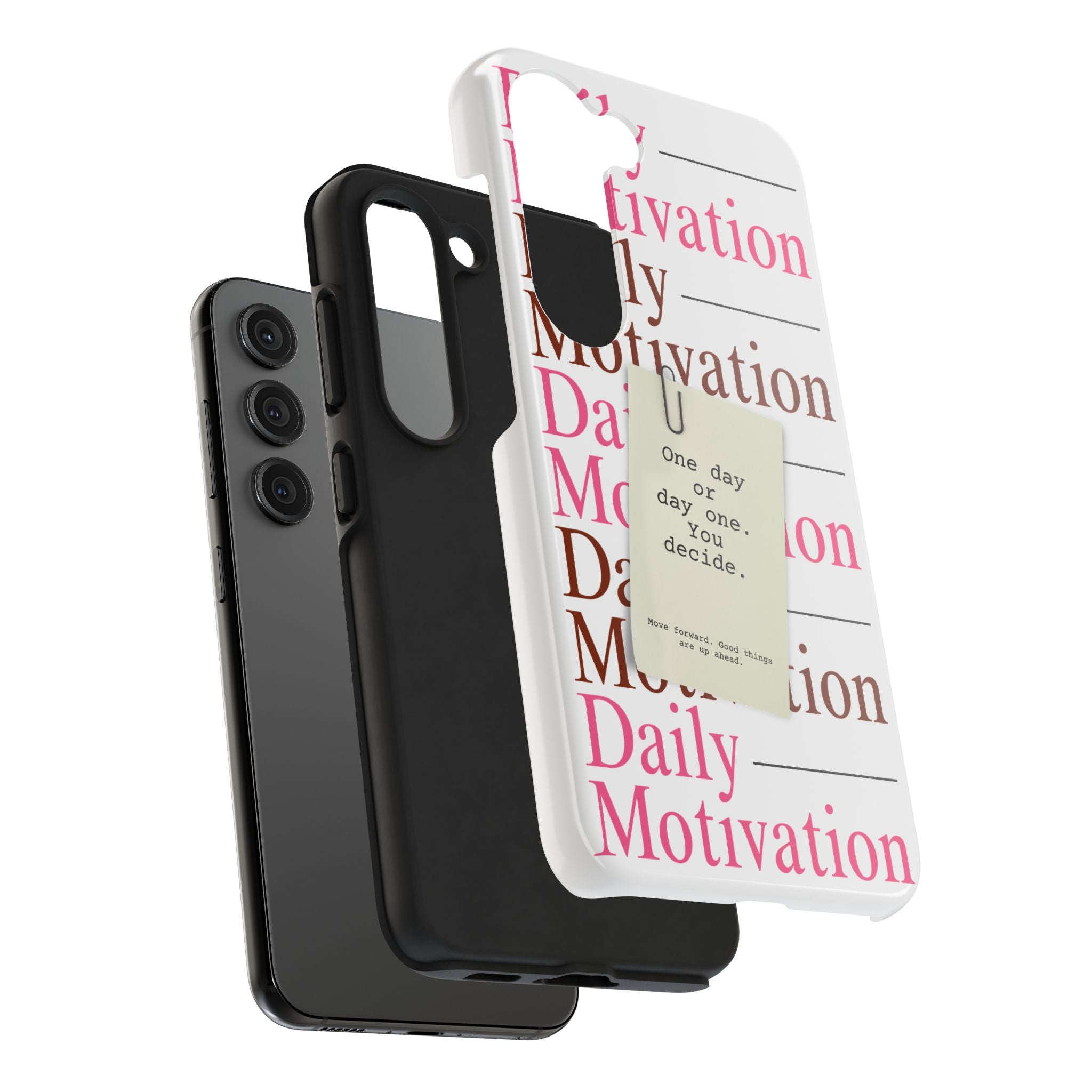 Self growth positive affirmation phone case cover