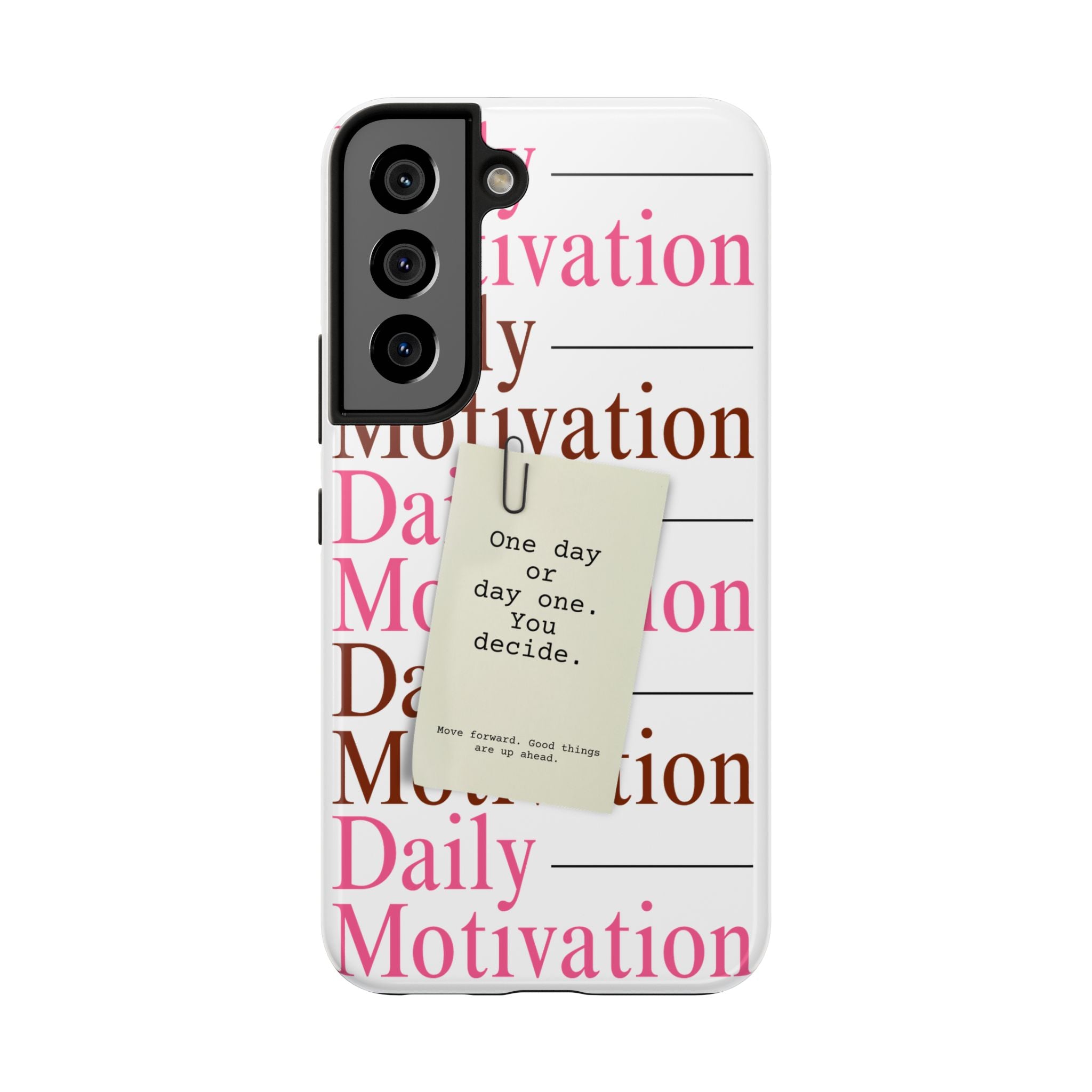 Goal setting mindset motivational typography phone case