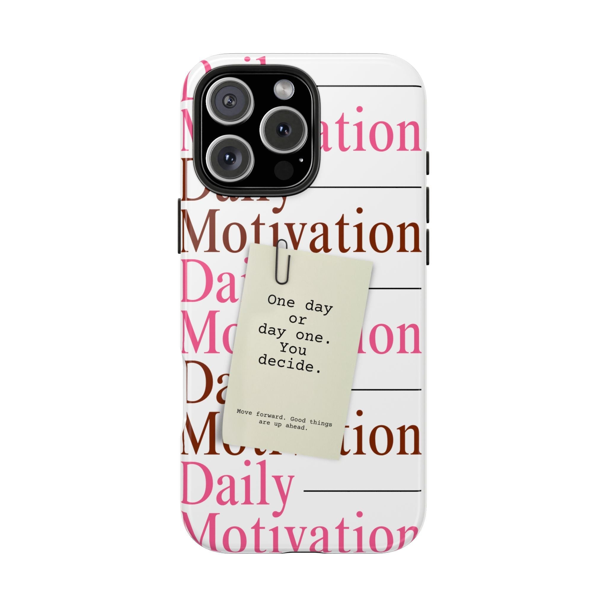 Trendy daily motivation aesthetic smartphone case