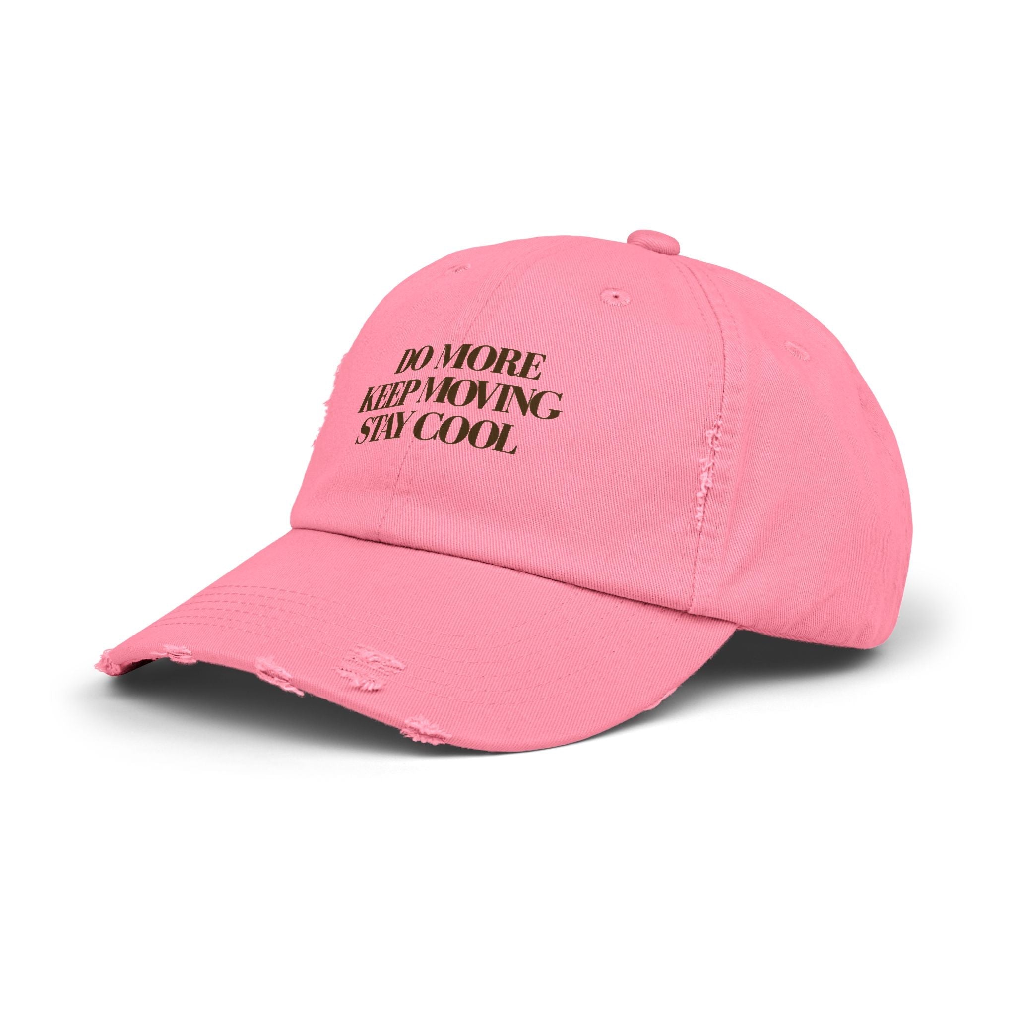 Keep Moving, Stay Cool Vintage Style Cap in True pink