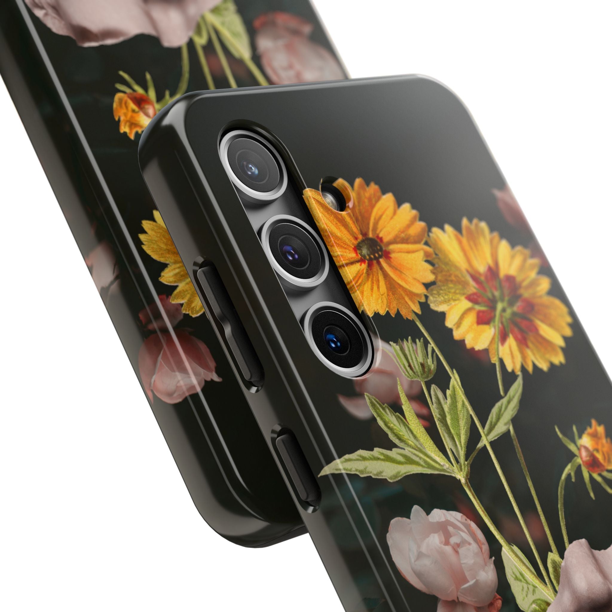 Marble statue and flower aesthetic phone case