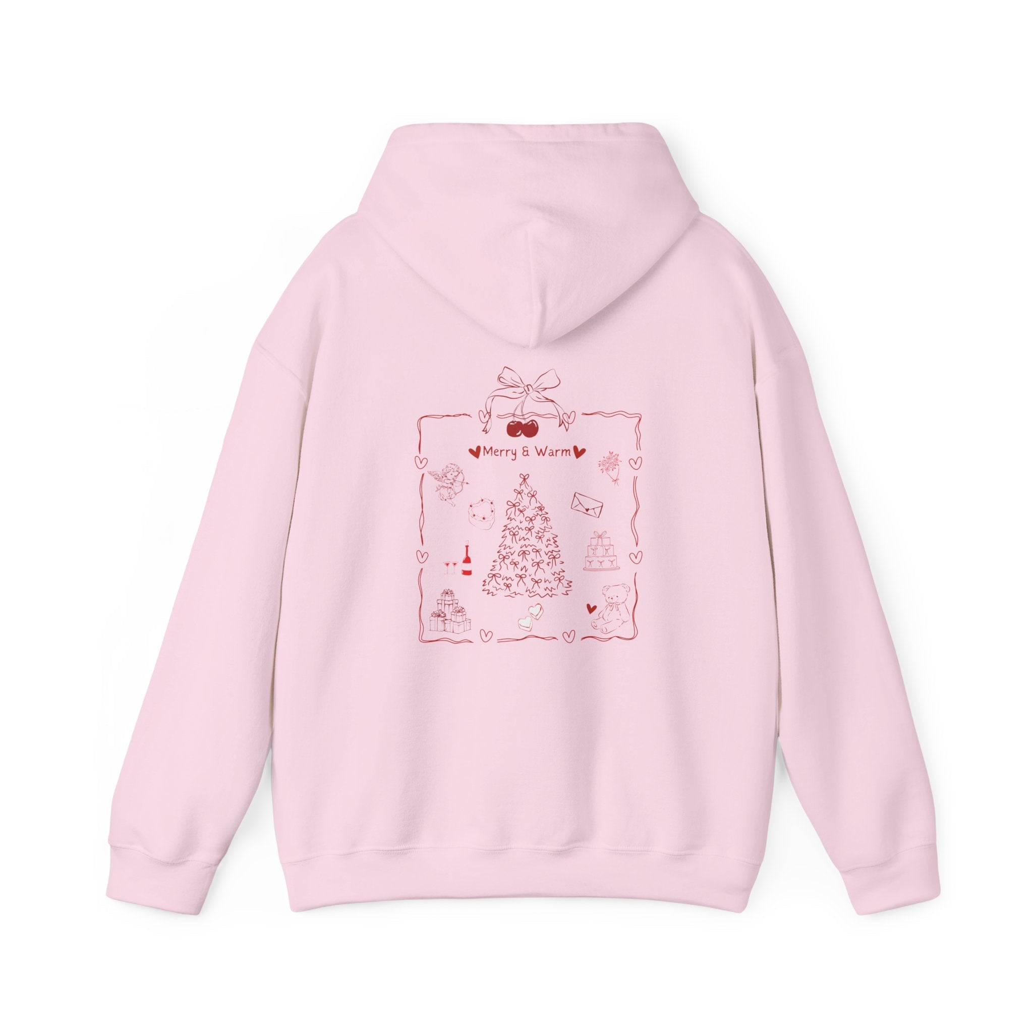 Marry & Warm Festive Hoodie in Pink for women 