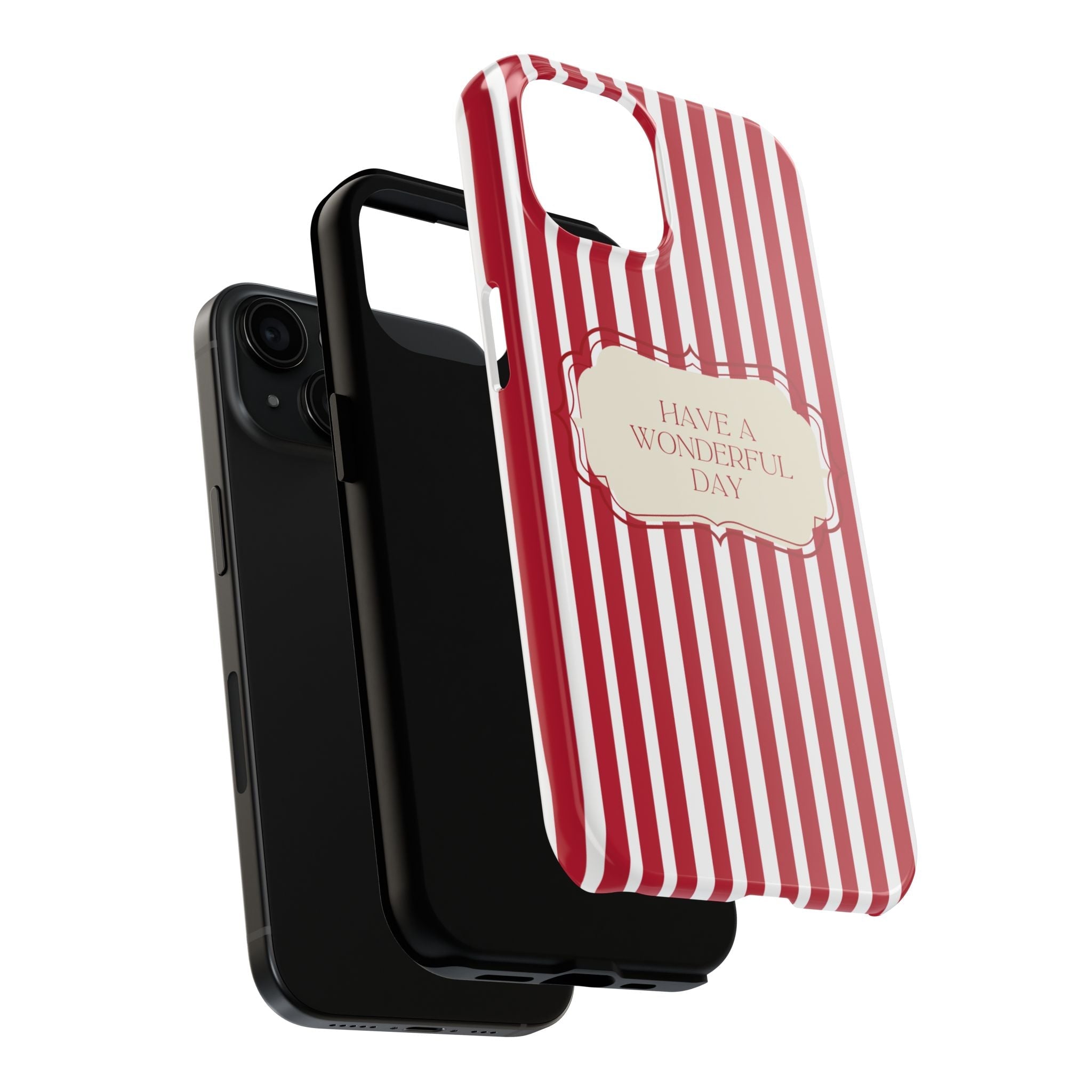 Cheerful retro phone case with typography