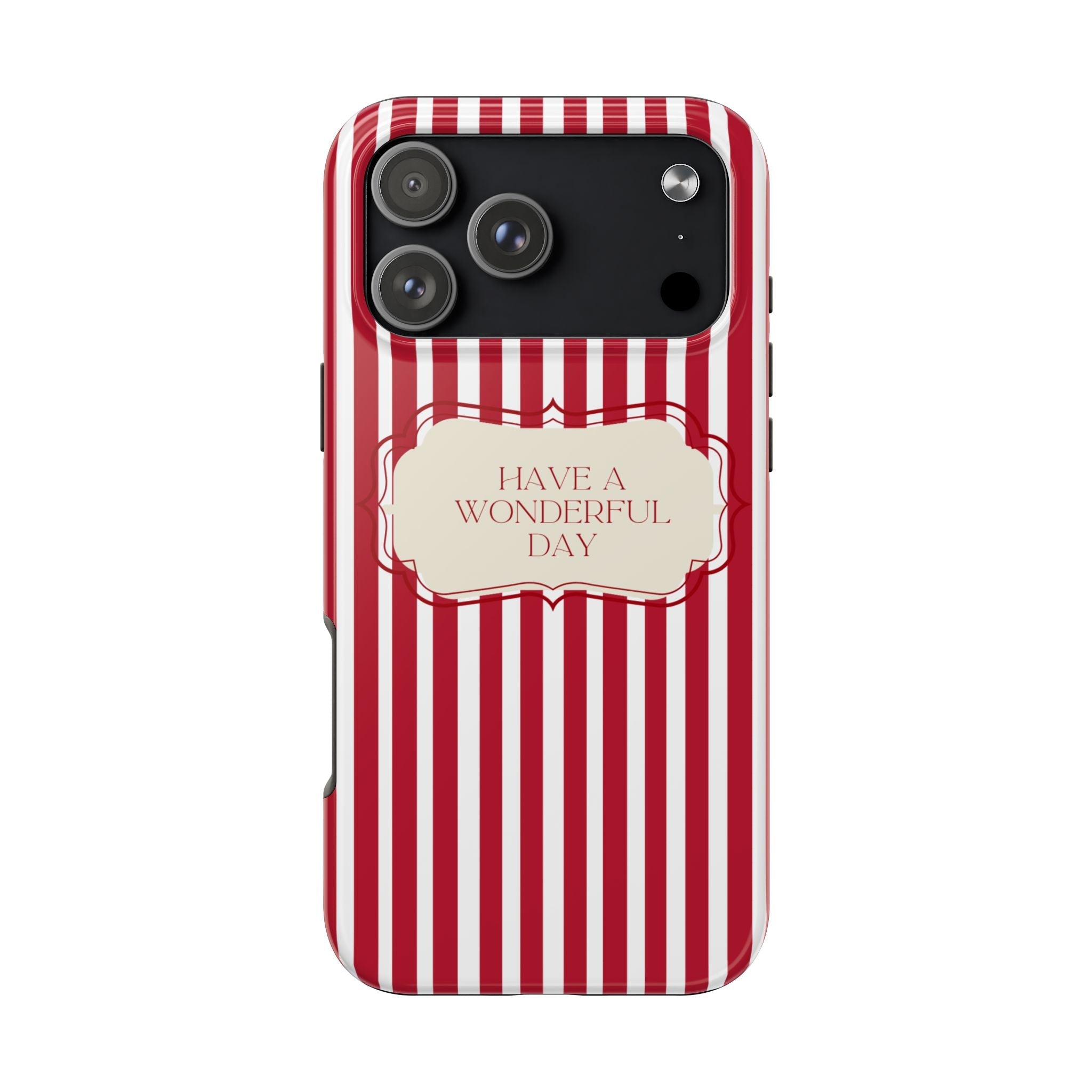 Classic vertical striped phone case