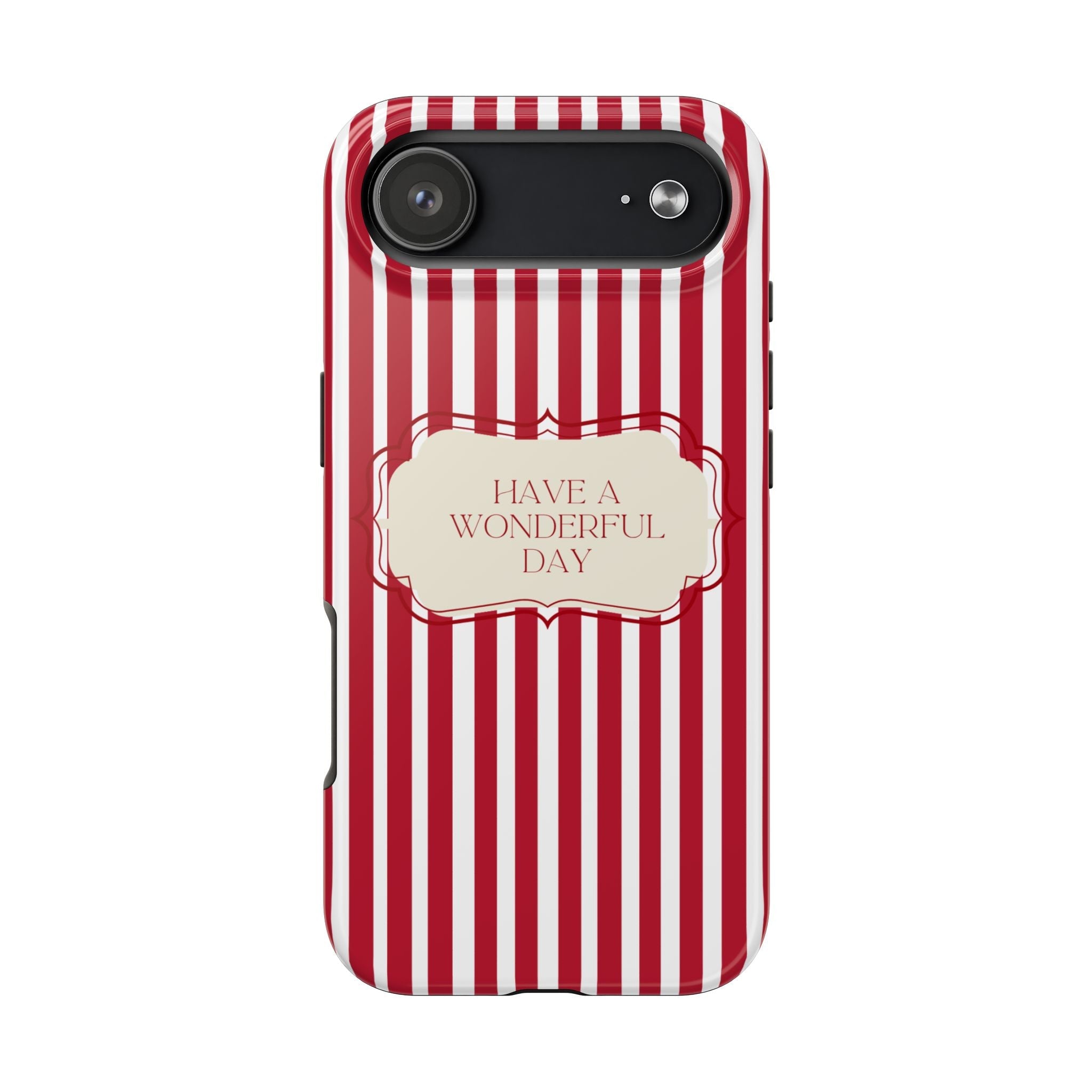 Preppy red aesthetic iPhone case