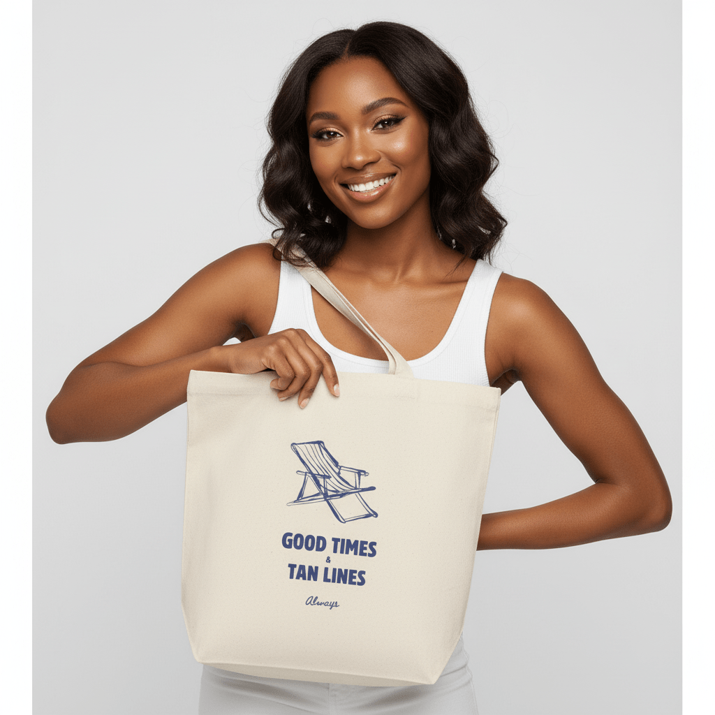 Stylish summer tote bag for beach and sunny outings