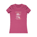 front view of Women’s 'If You Need Flowers' berry cotton T-Shirt with floral graphic