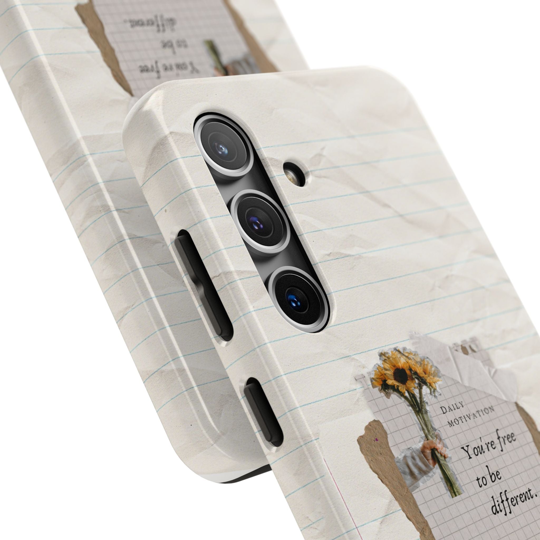 Daily motivation quote Galaxy case for students and creatives