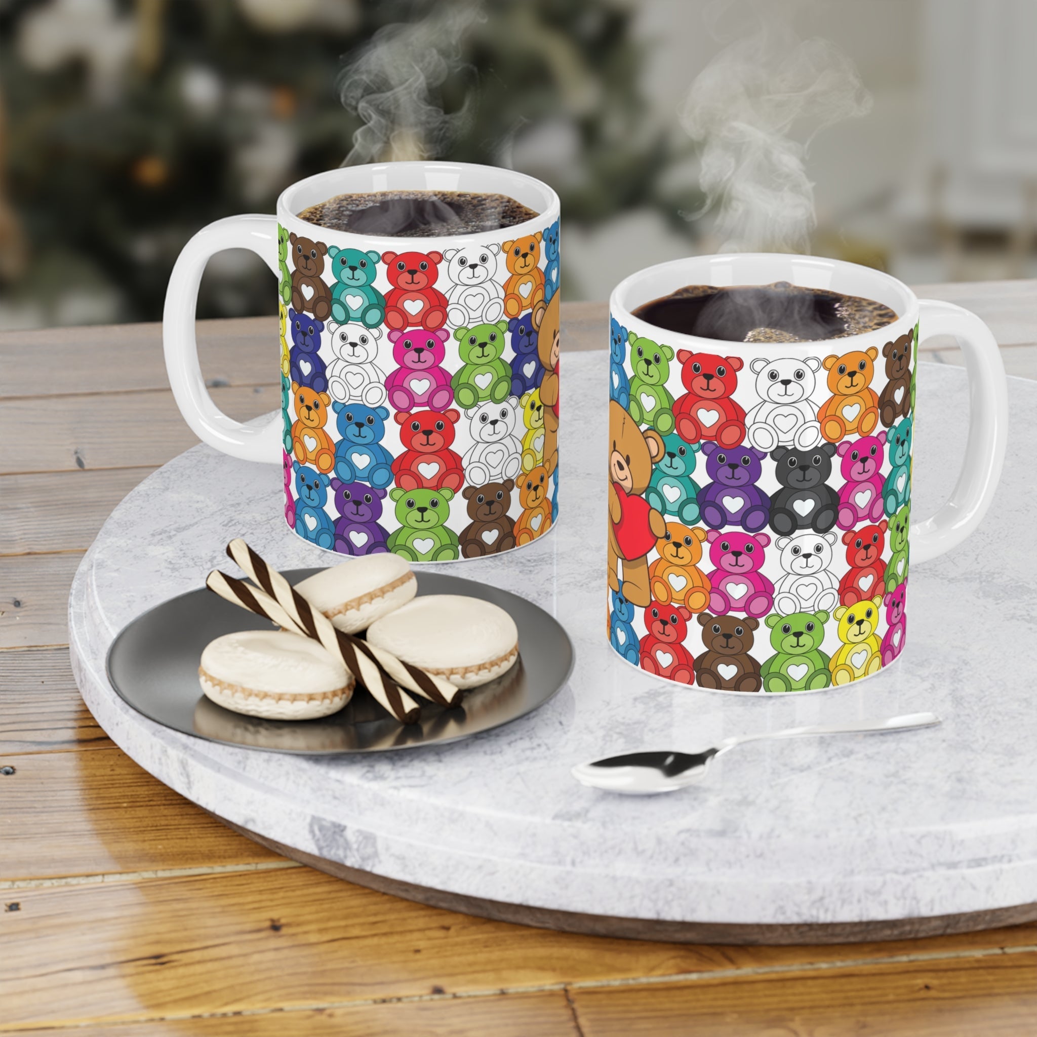 Colorful Cute Teddy Bear Heart Mugshop_name##product_color