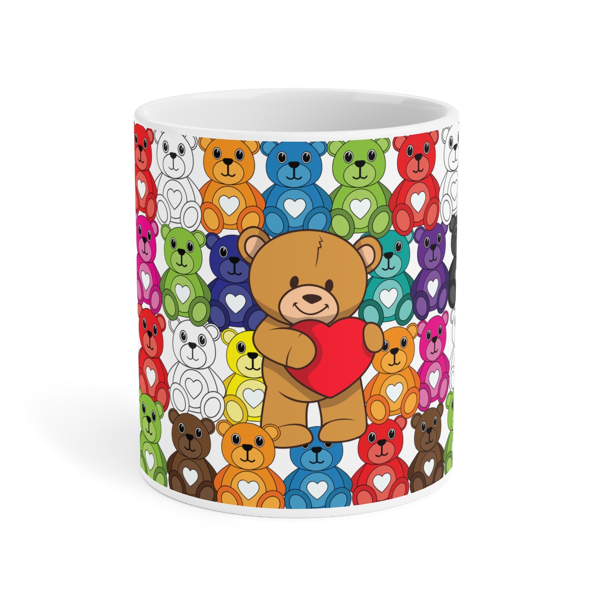 Colorful Cute Teddy Bear Heart Mugshop_name##product_color
