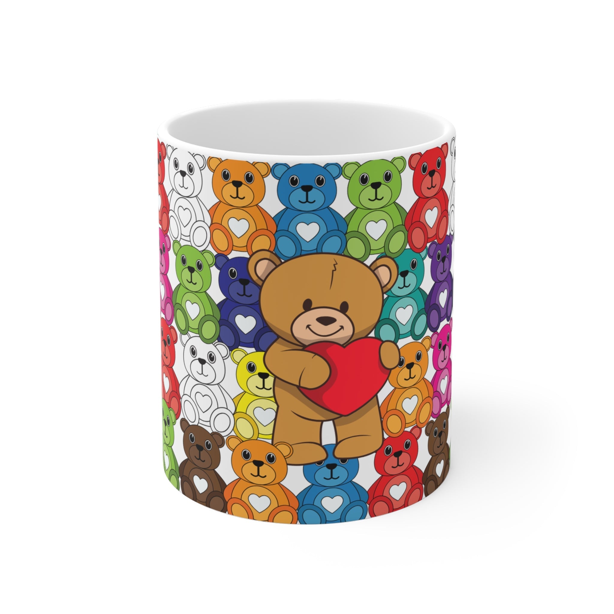 Colorful Cute Teddy Bear Heart Mugshop_name##product_color