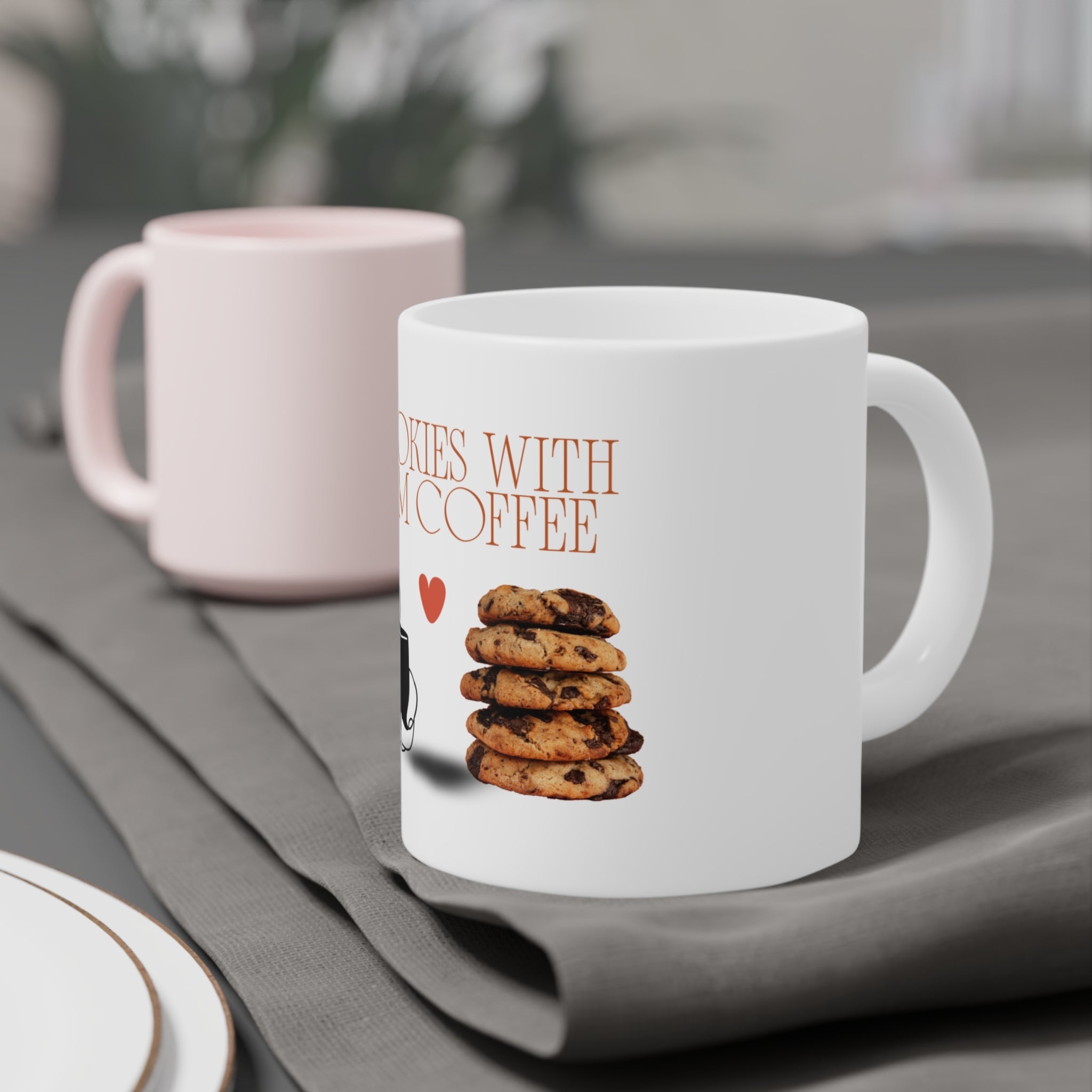 Chocolate Cookies with Warm Coffee Mugshop_name#Mug