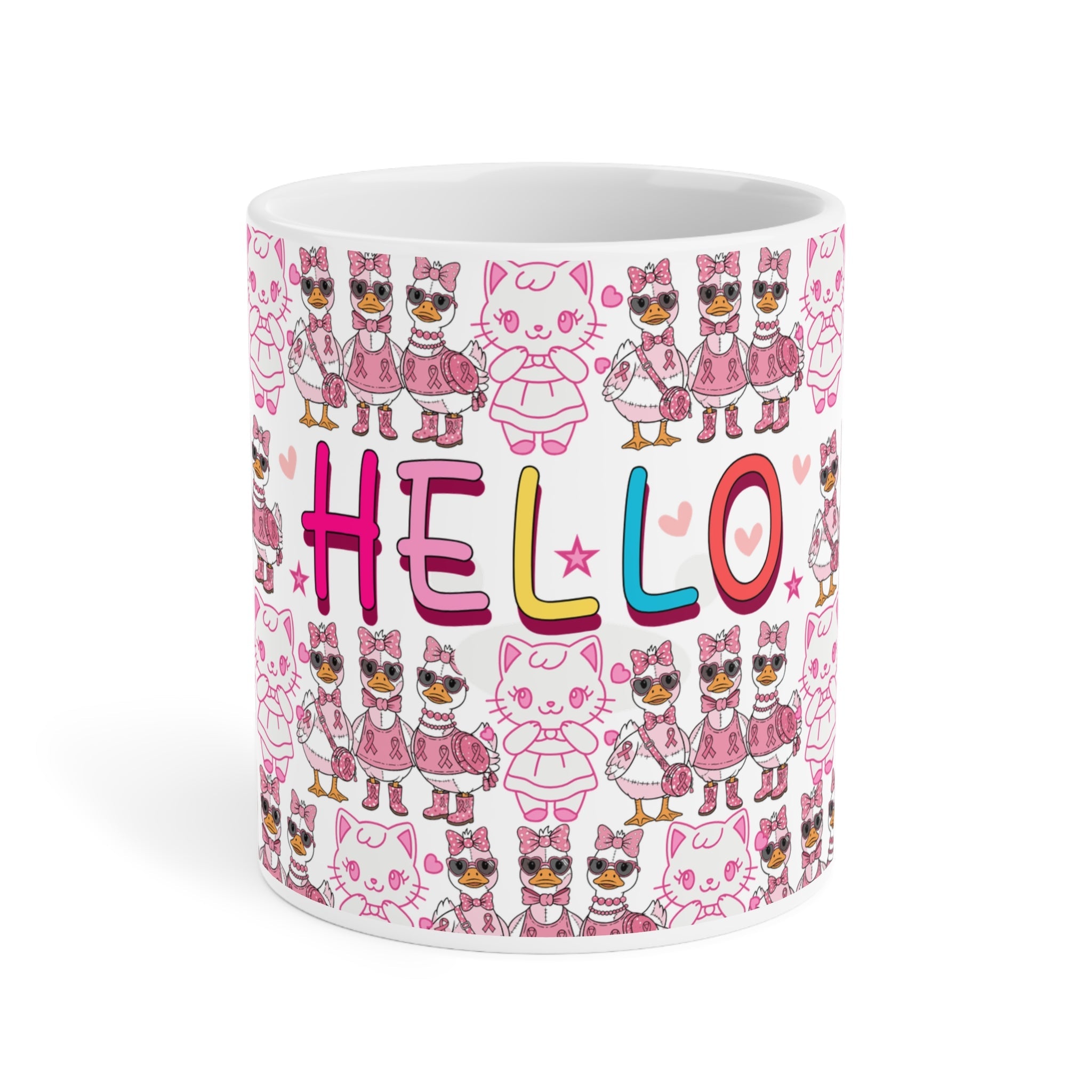 Cute Hello Animal Pattern Mugshop_name##product_color