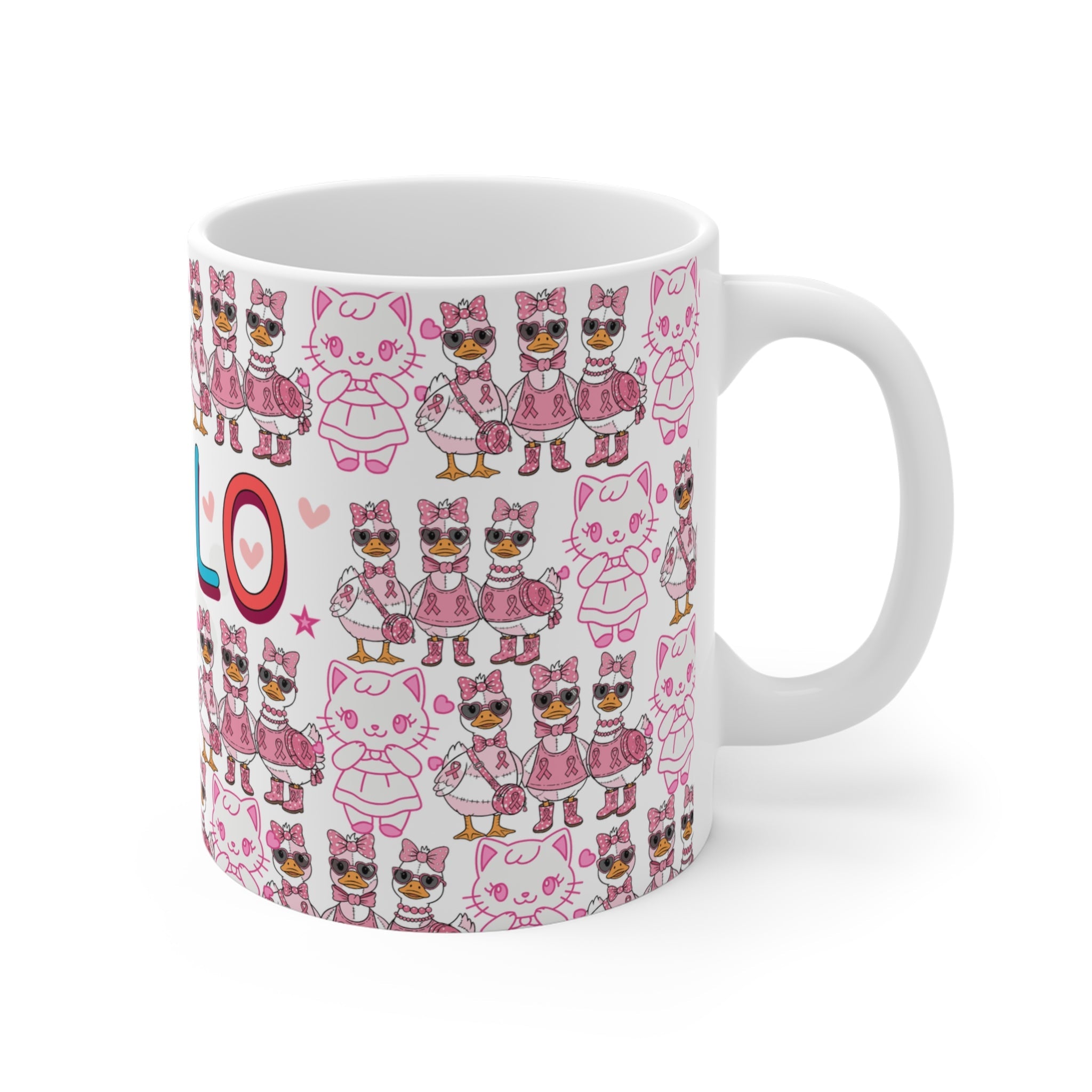 Cute Hello Animal Pattern Mugshop_name##product_color