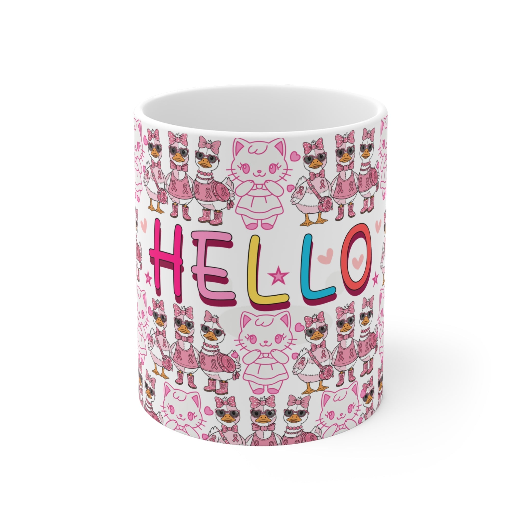 Cute Hello Animal Pattern Mugshop_name##product_color