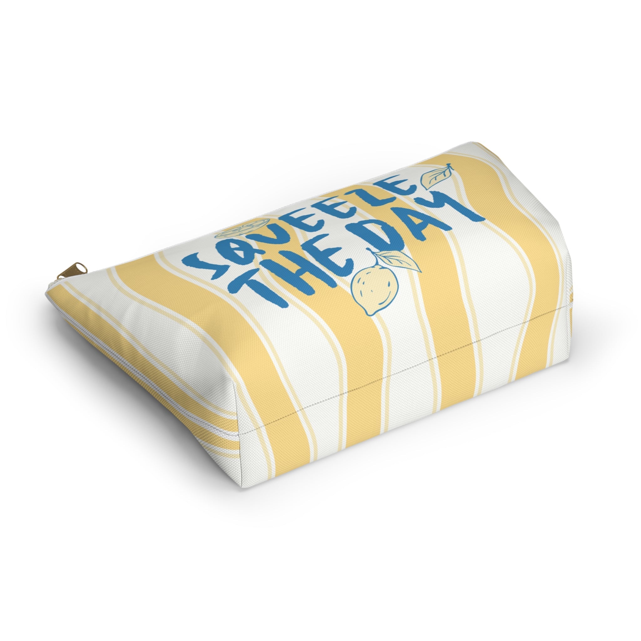 Squeeze the Day Lemon Stripe Accessory Pouchproduct_typeproduct_color